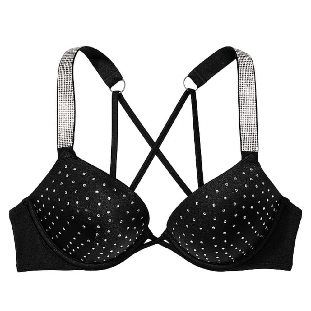 NEW X-LARGE VICTORIA'S SECRET SWIM Shine Strap Bombshell  SET PLUS FREE TOWEL - Picture 8 of 15
